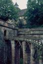 Bridge leading up to the hilltop citadel over Nuremberg.